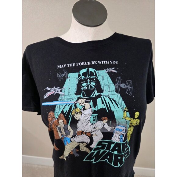 Torrid Star Wars Graphic Tee May The Force Be With You Darth Vader & Crew Black - Picture 3 of 6